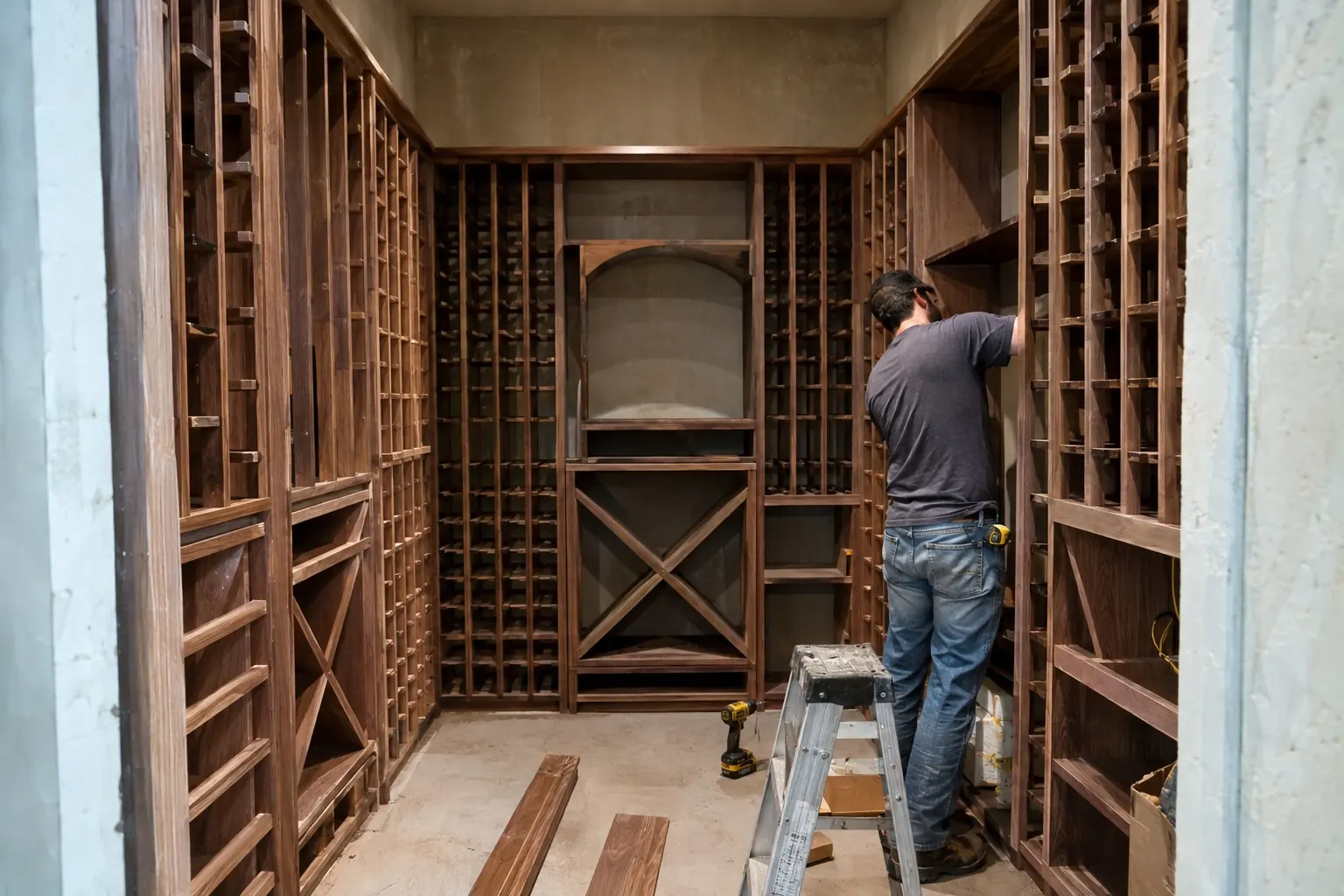 Custom wine room
