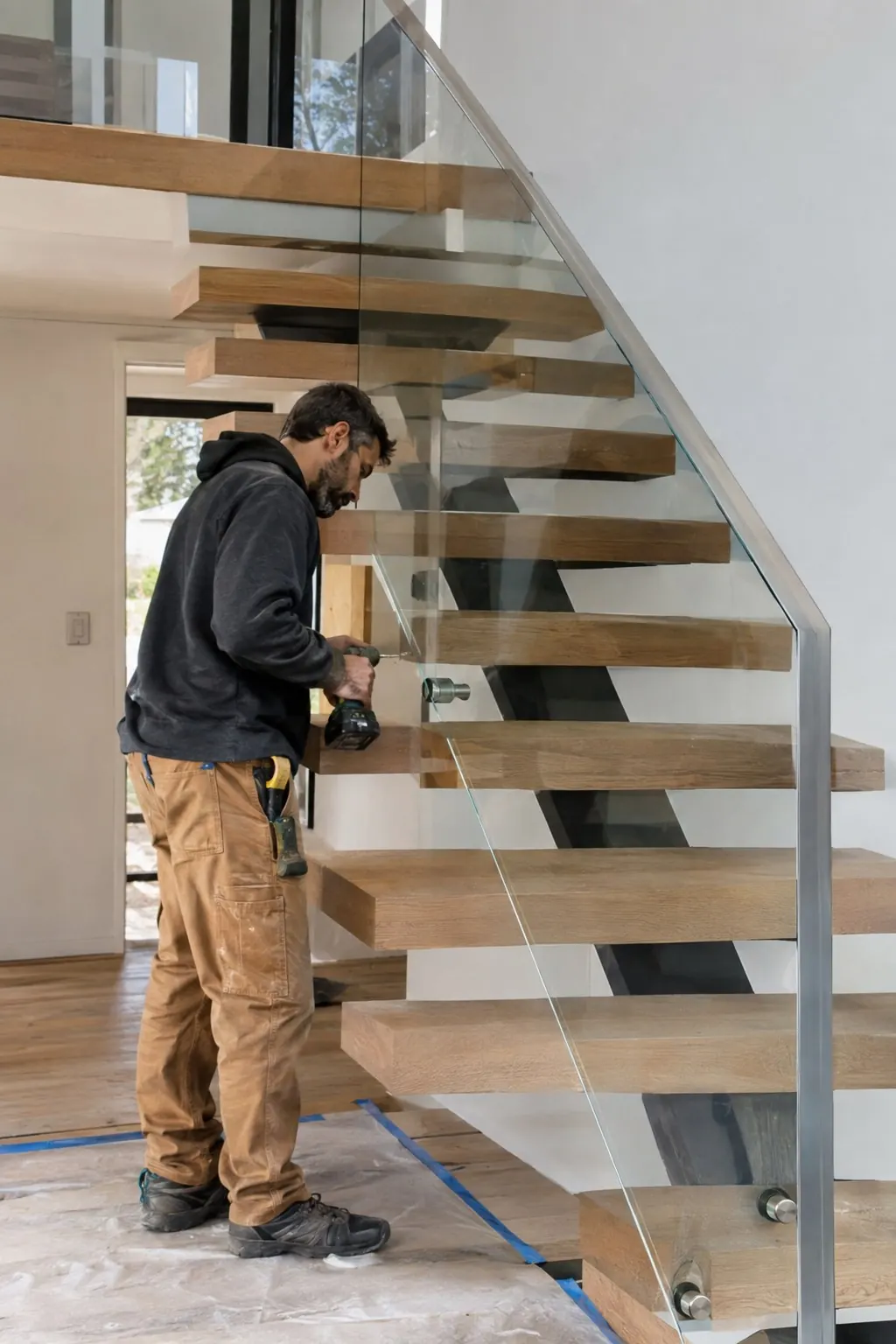 Floating staircase
