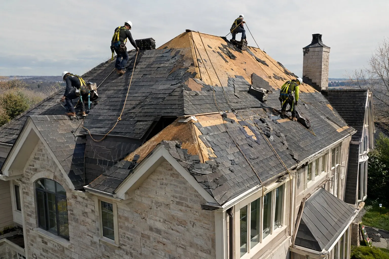Slate roof replacement