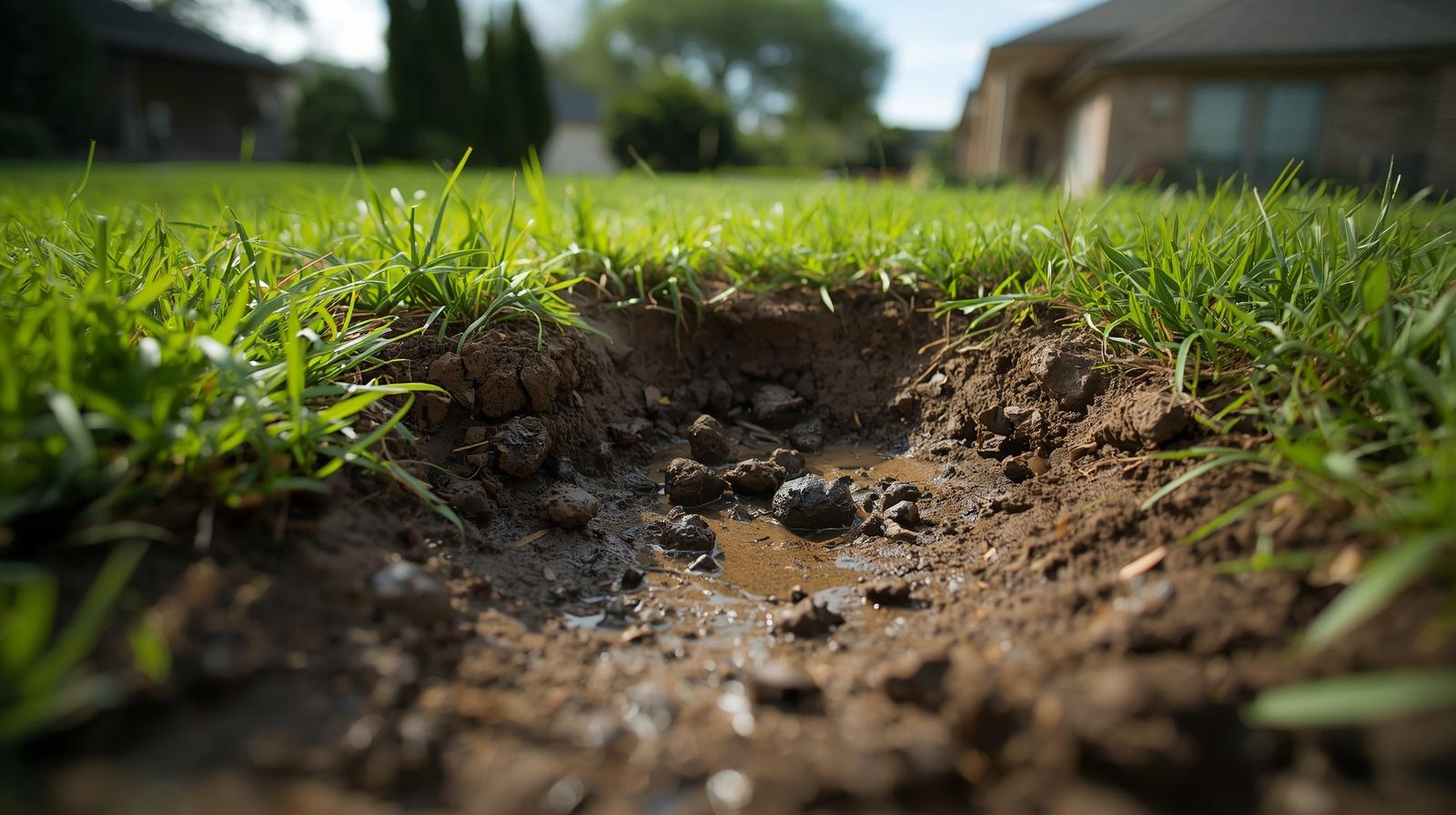 how to tell if a pipe burst underground